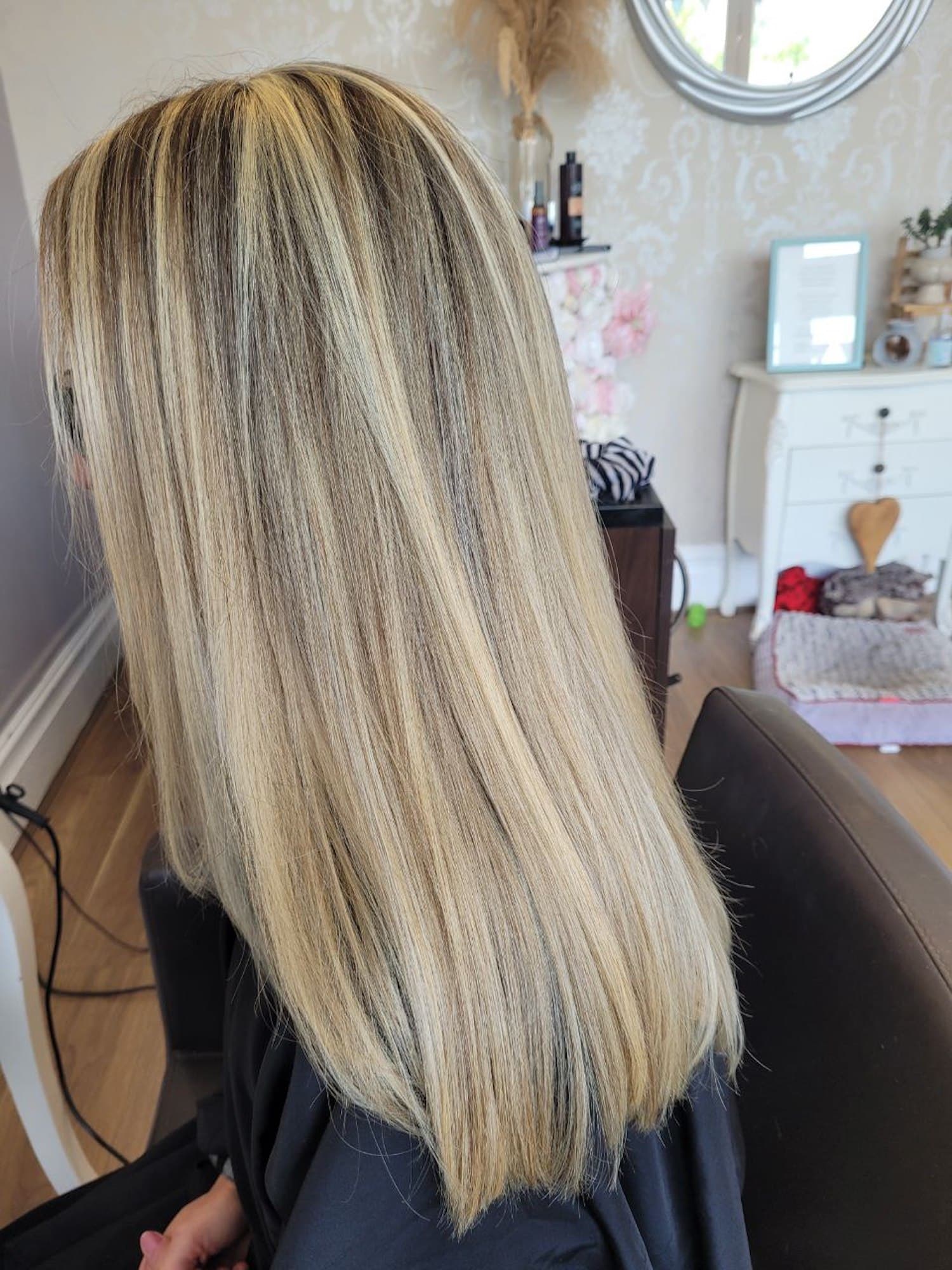 long blonde hair
