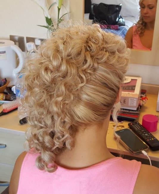 bridal hair sample